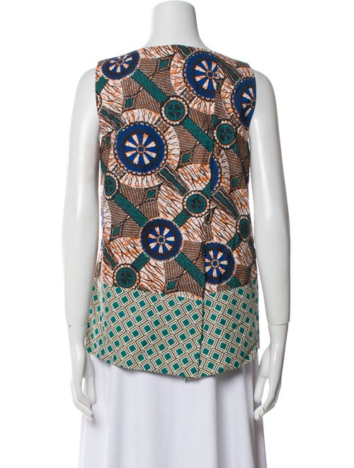 Weekend Max Mara Printed Scoop Neck Top