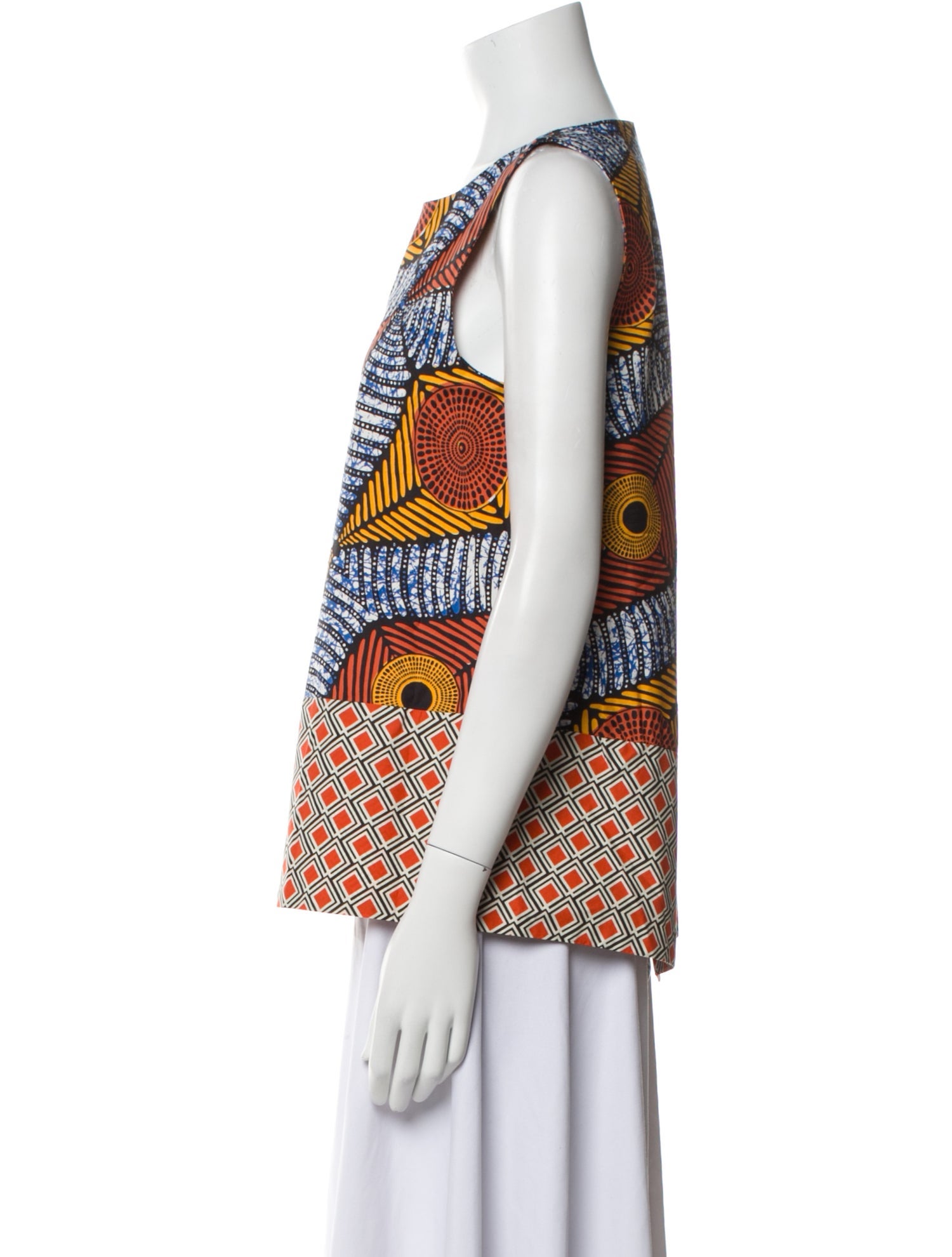 Weekend Max Mara Printed Square Neckline Top