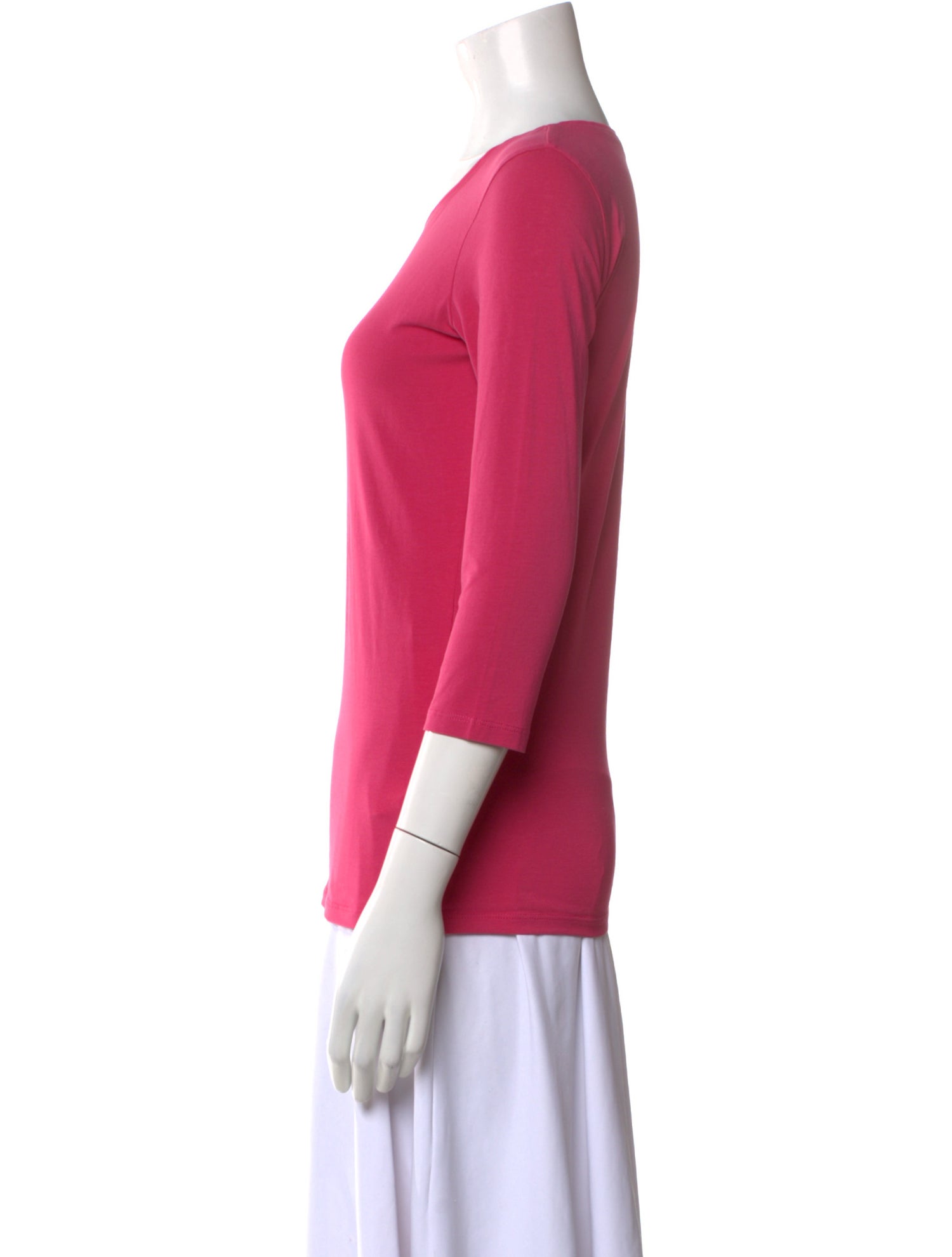 Weekend Max Mara Scoop Neck Three-Quarter Sleeve T-Shirt w/ Tags