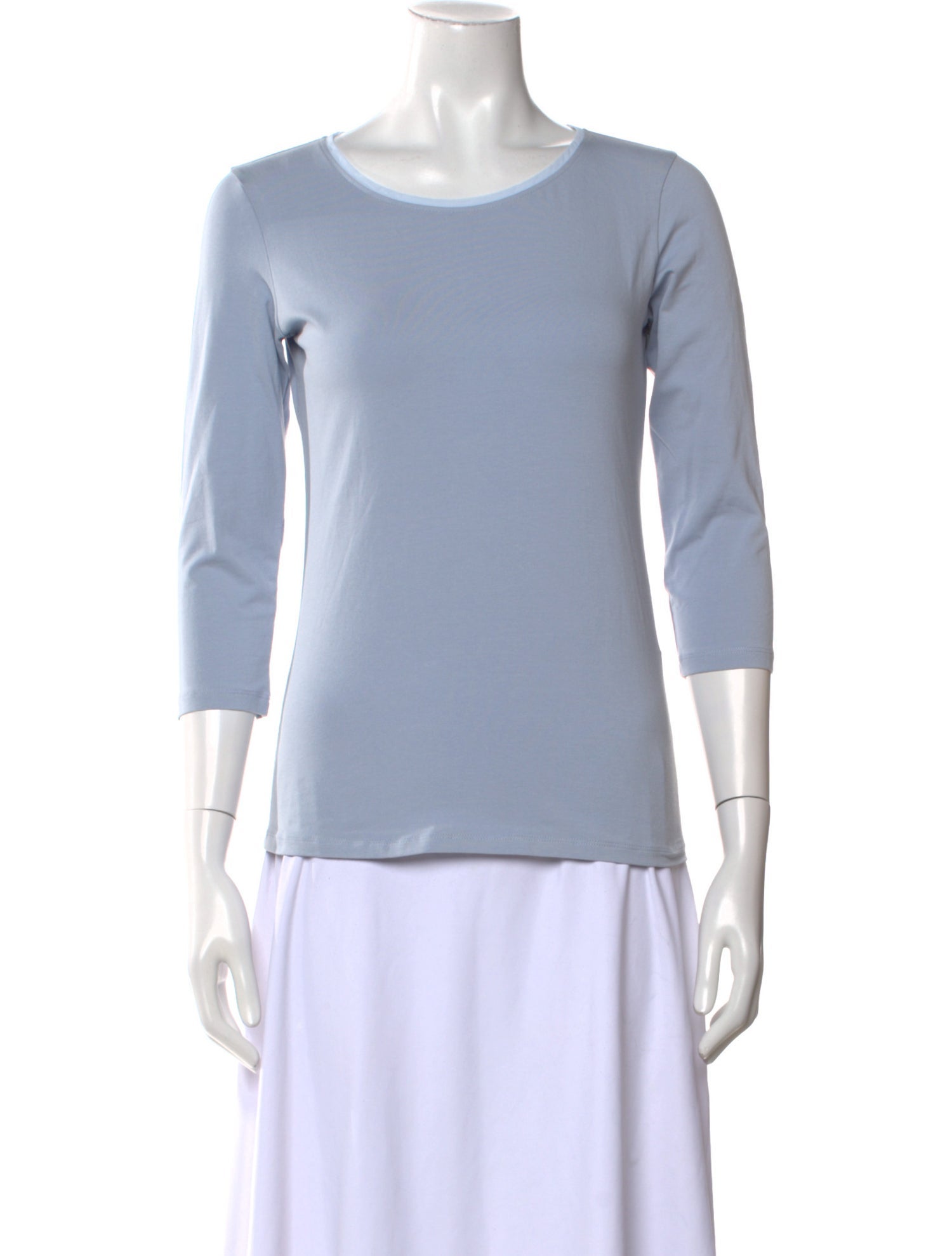 Weekend Max Mara Scoop Neck Three-Quarter Sleeve T-Shirt w/ Tags