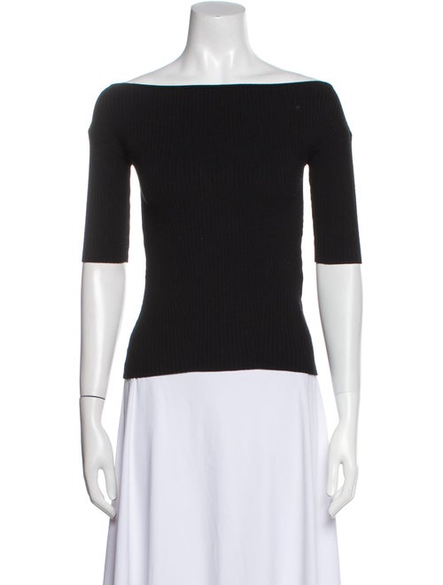 Weekend Max Mara Off-The-Shoulder Three-Quarter Sleeve Top