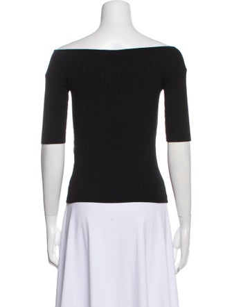 Weekend Max Mara Off-The-Shoulder Three-Quarter Sleeve Top