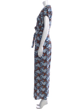 Weekend Max Mara Silk Printed Jumpsuit