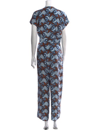 Weekend Max Mara Silk Printed Jumpsuit