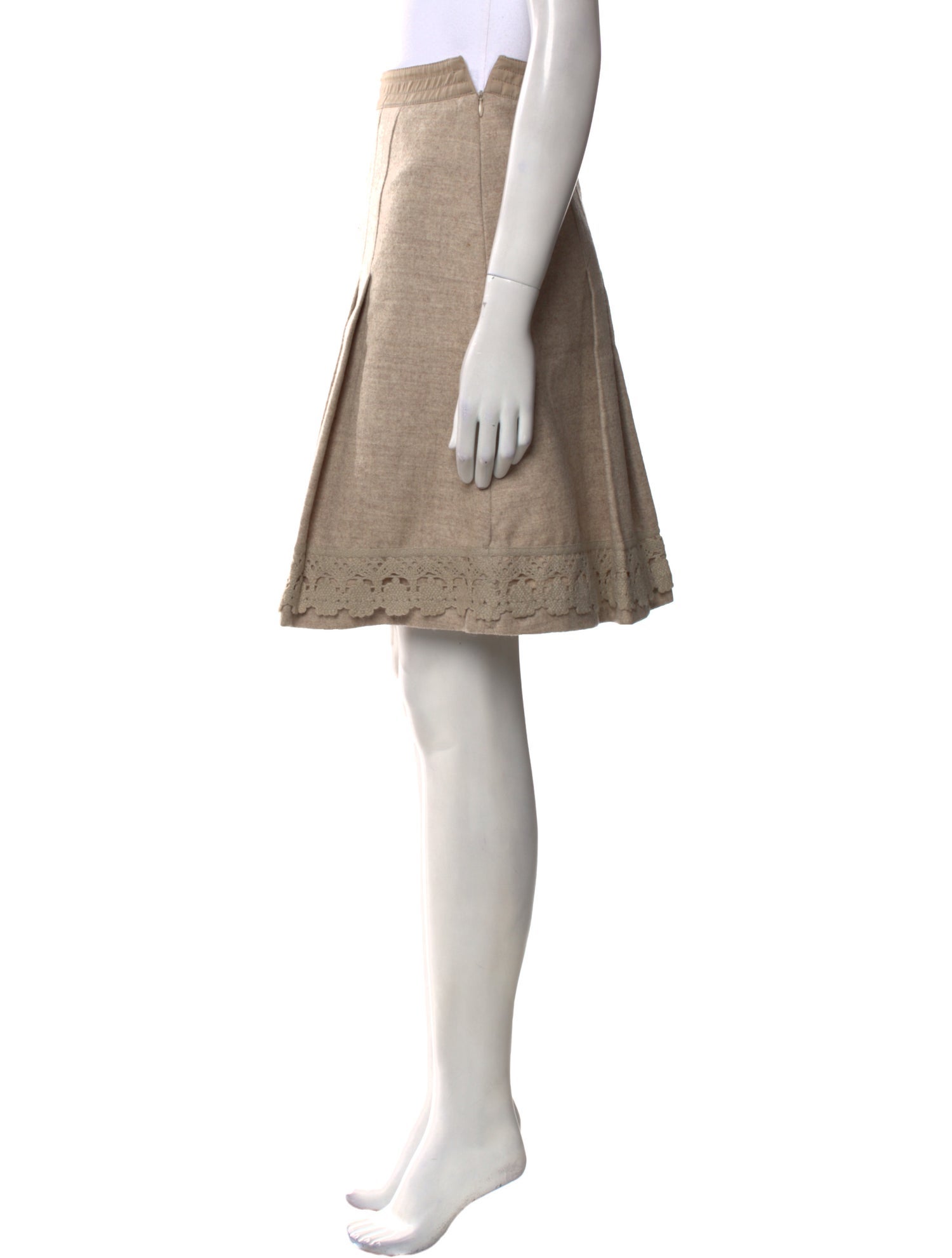Weekend Max Mara Virgin Wool Knee-Length Skirt