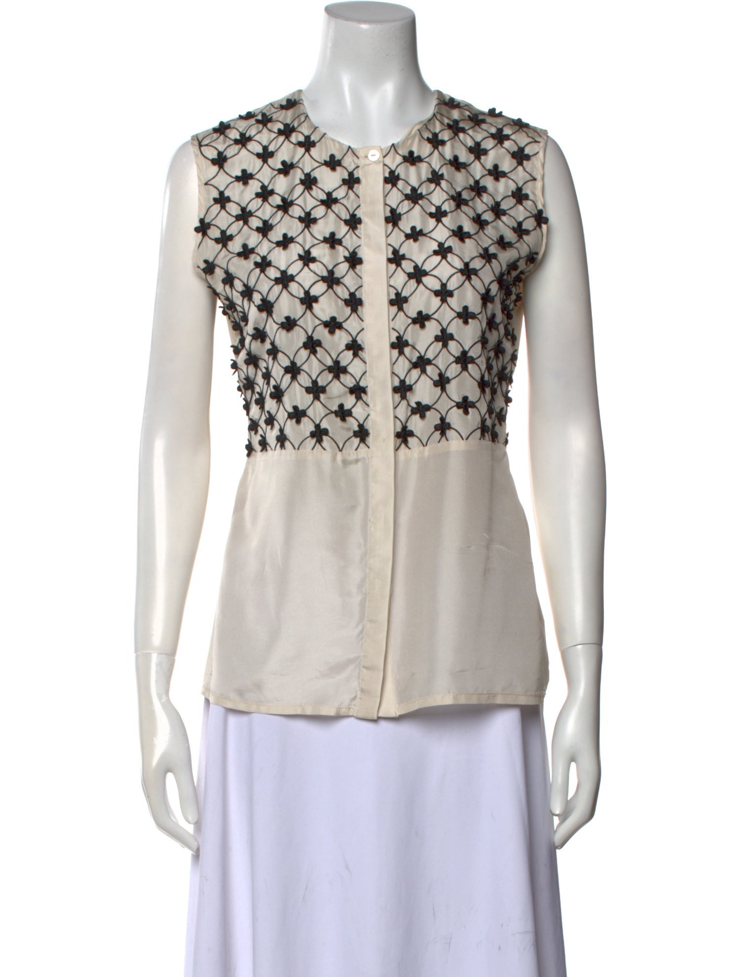 Weekend Max Mara Printed Crew Neck Blouse