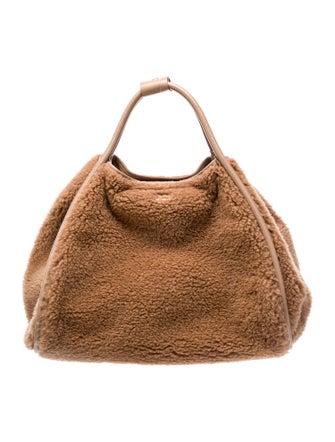 Weekend Max Mara Faux Fur Top Handle Bag