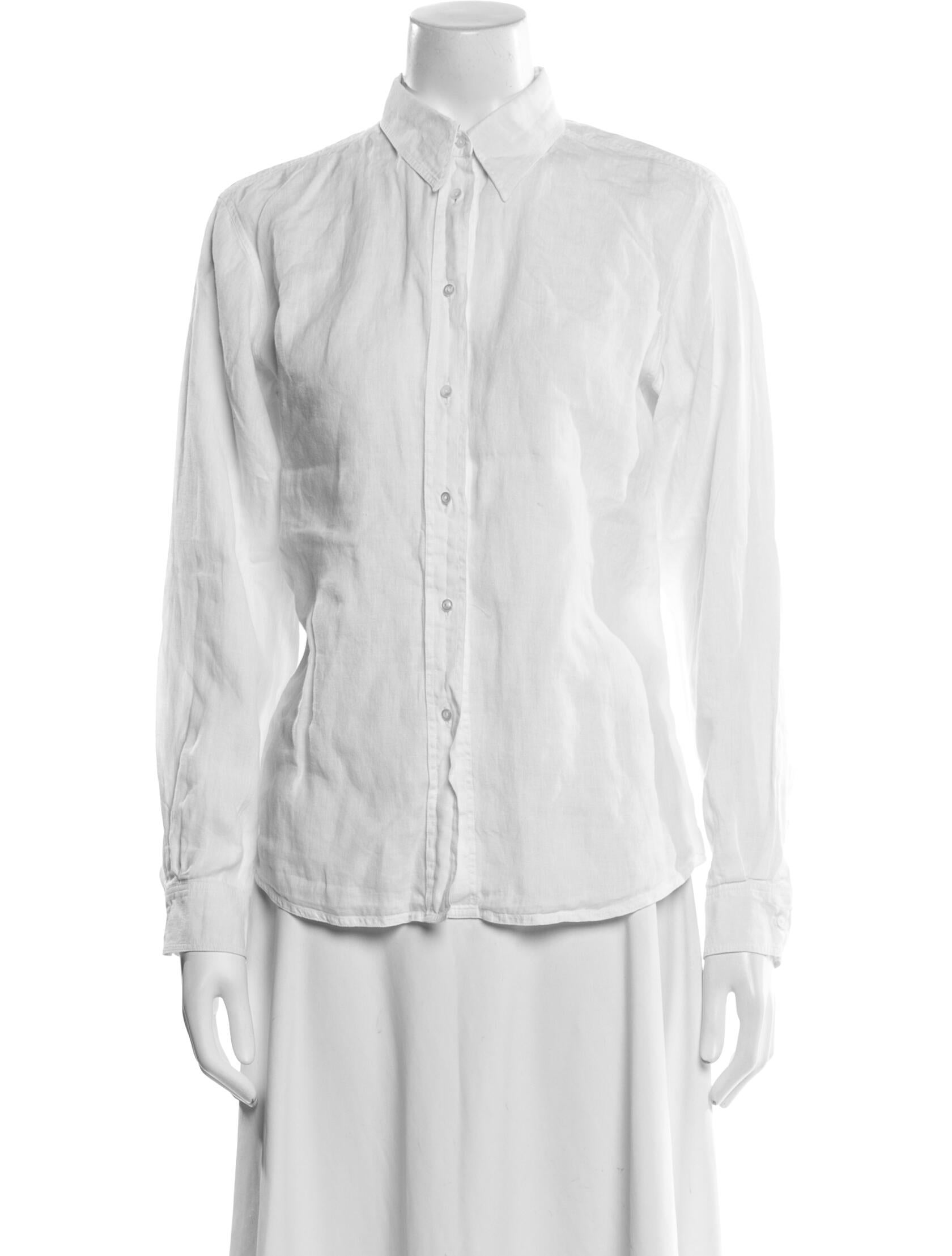 Weekend Max Mara Long Sleeve Button-Up Top