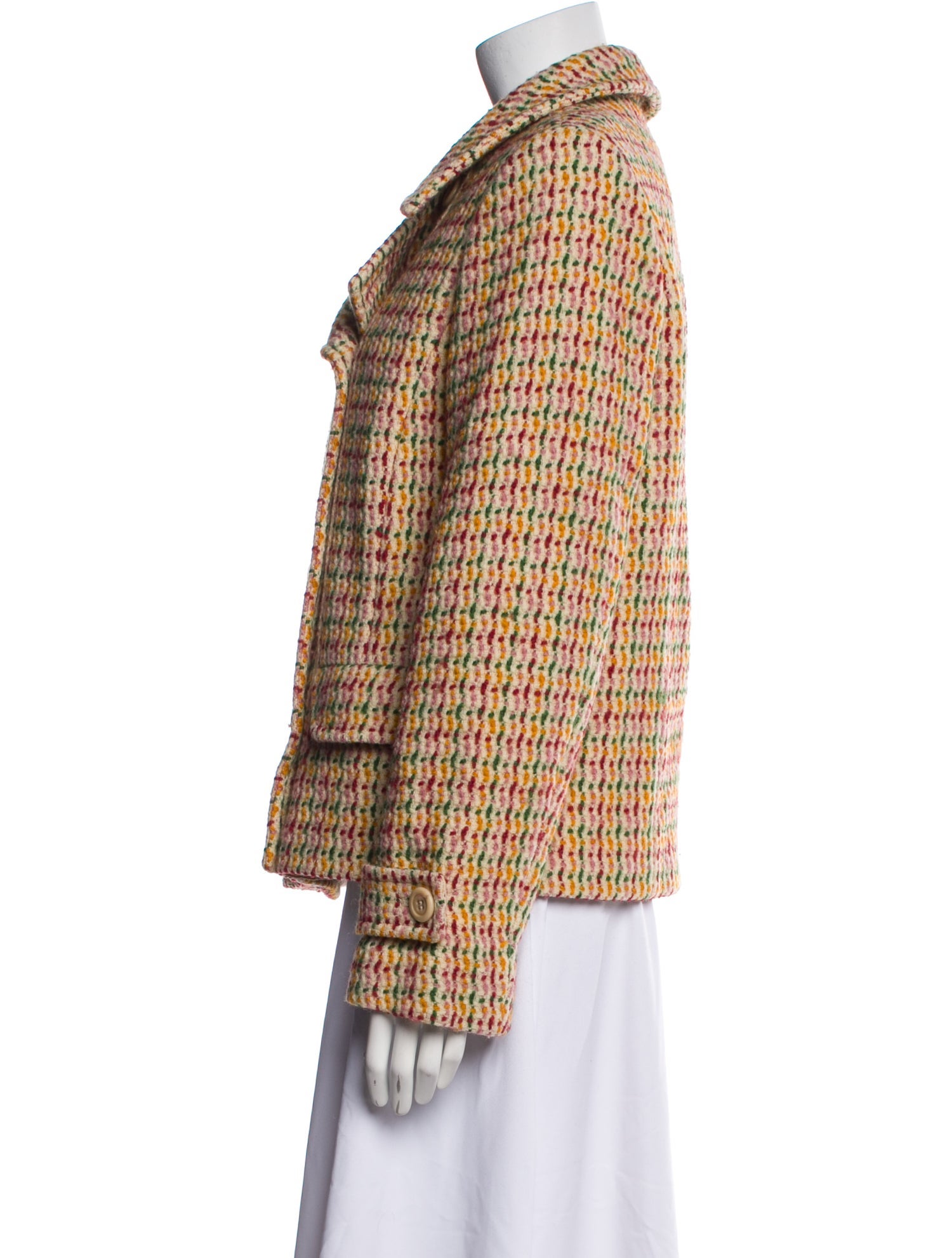 Weekend Max Mara Virgin Wool Tweed Pattern Jacket