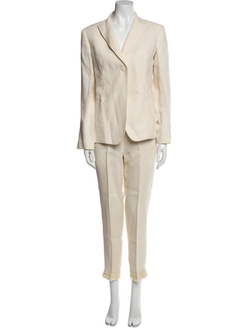 Weekend Max Mara Linen Tassel Accents Pantsuit