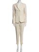 Weekend Max Mara Linen Tassel Accents Pantsuit
