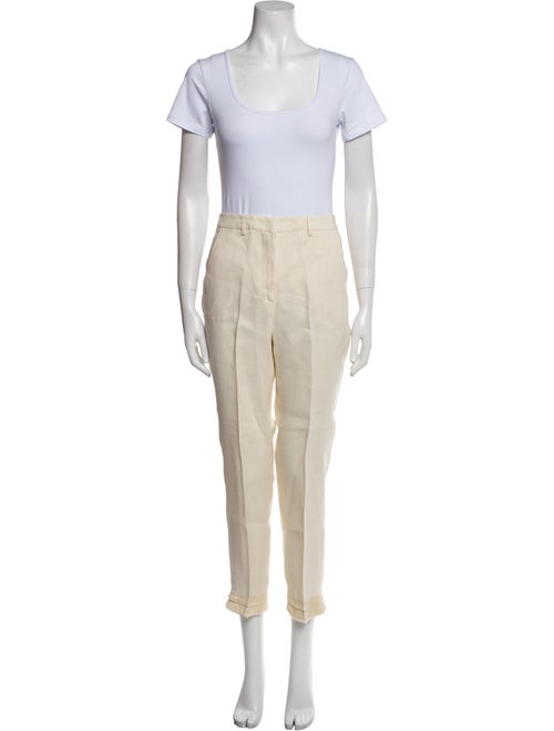 Weekend Max Mara Linen Tassel Accents Pantsuit