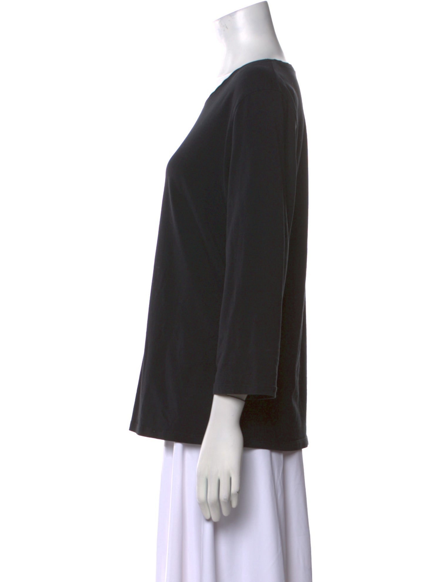 Weekend Max Mara Scoop Neck Three-Quarter Sleeve T-Shirt