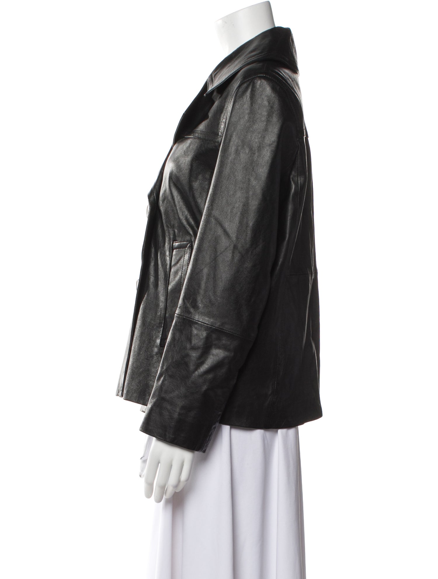Weekend Max Mara Leather Biker Jacket