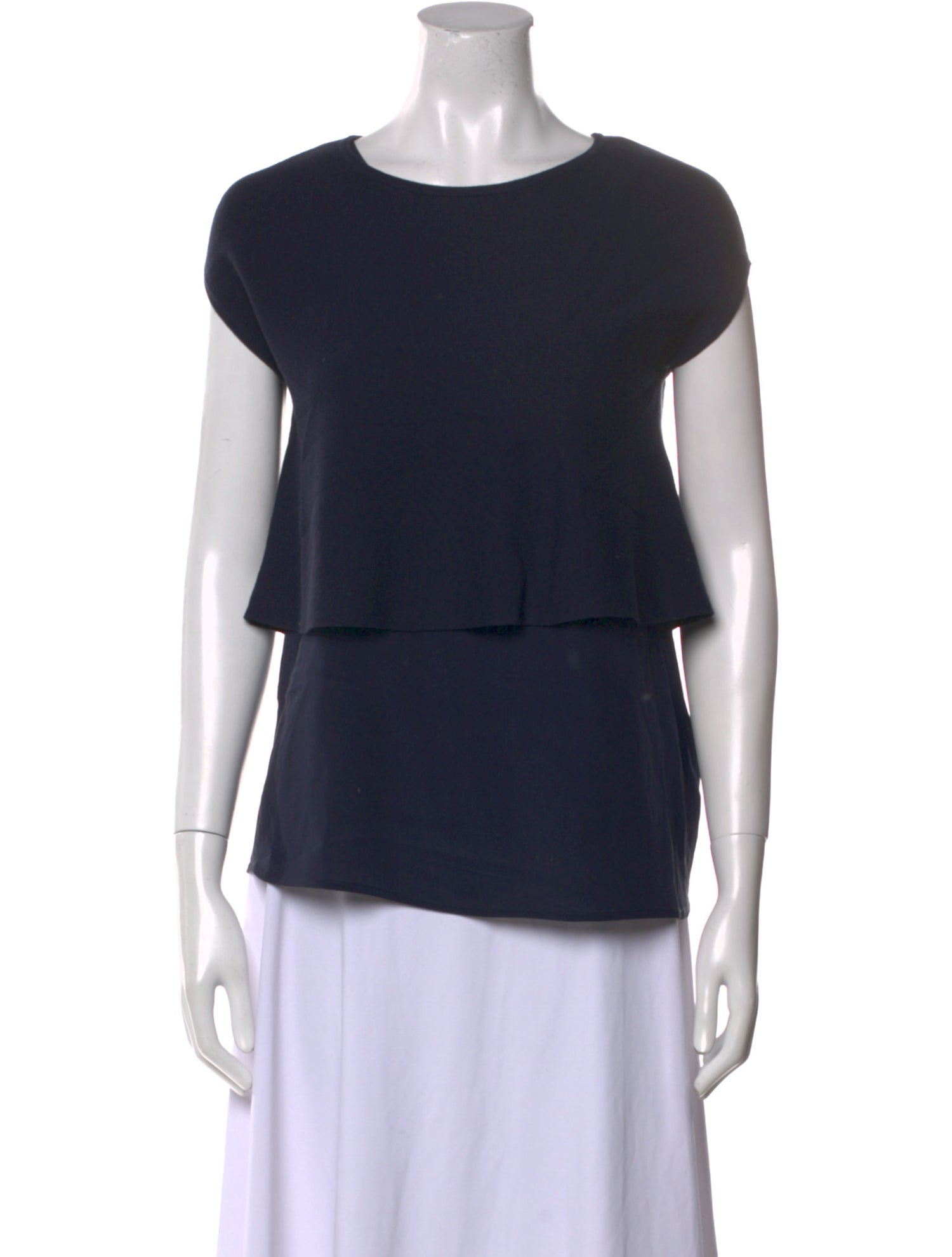 Weekend Max Mara Silk Bateau Neckline T-Shirt