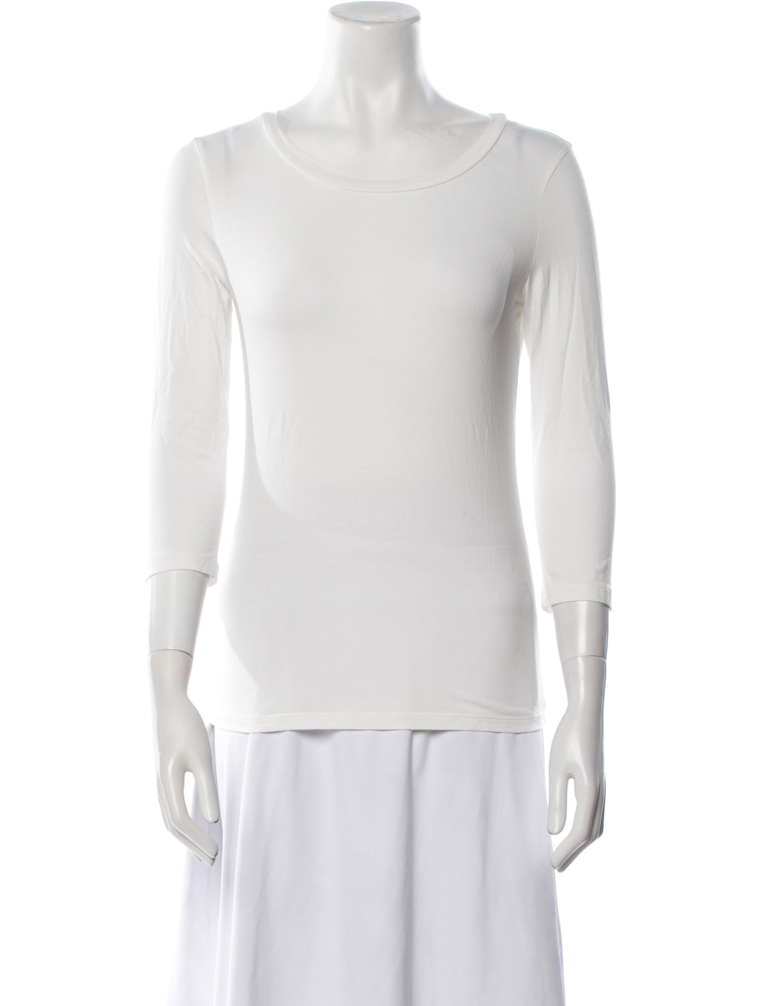 Weekend Max Mara Scoop Neck Three-Quarter Sleeve Top