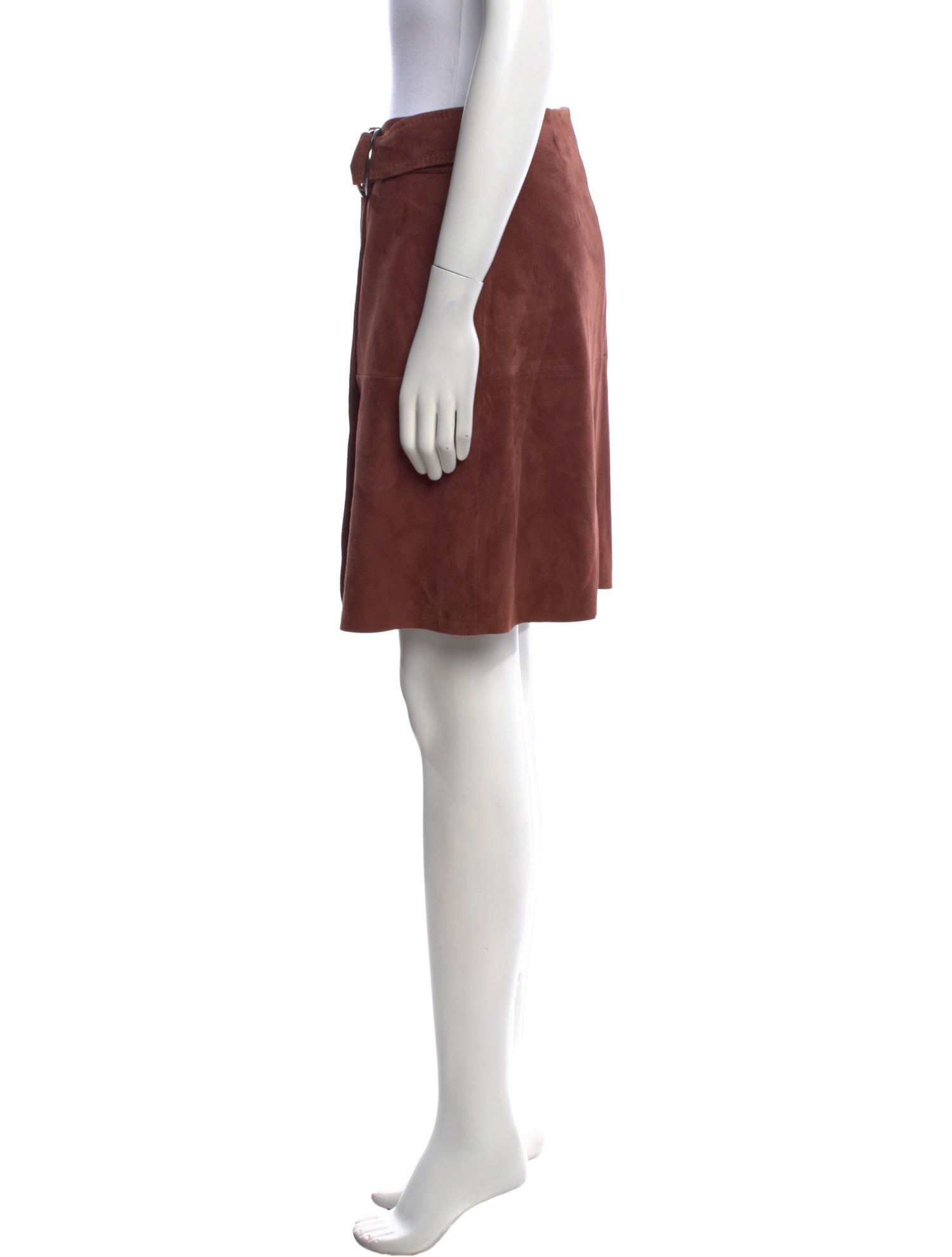 Weekend Max Mara Goat Leather Mini Skirt