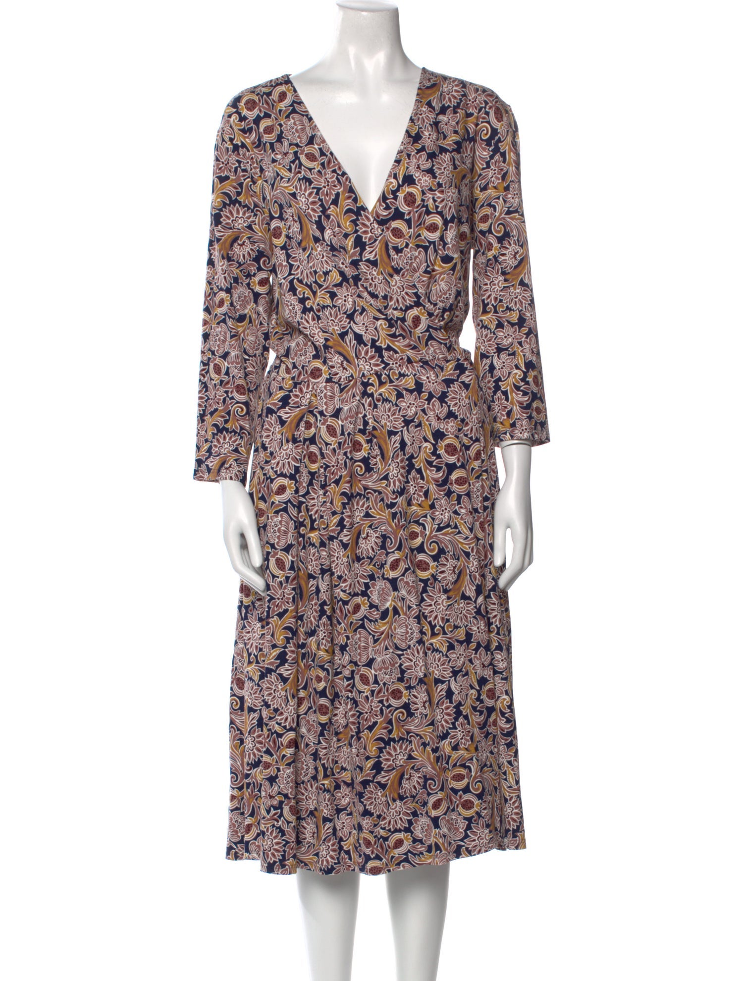 Weekend Max Mara Floral Print Midi Length Dress