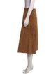 Weekend Max Mara Suede Midi Length Skirt