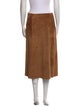 Weekend Max Mara Suede Midi Length Skirt