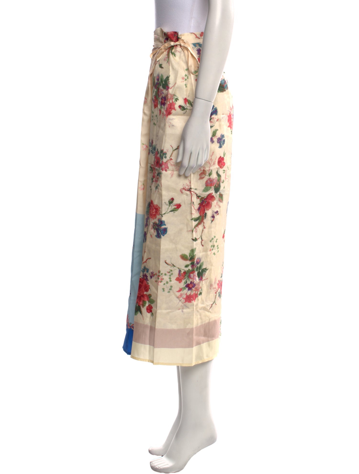 Weekend Max Mara Silk Midi Length Skirt