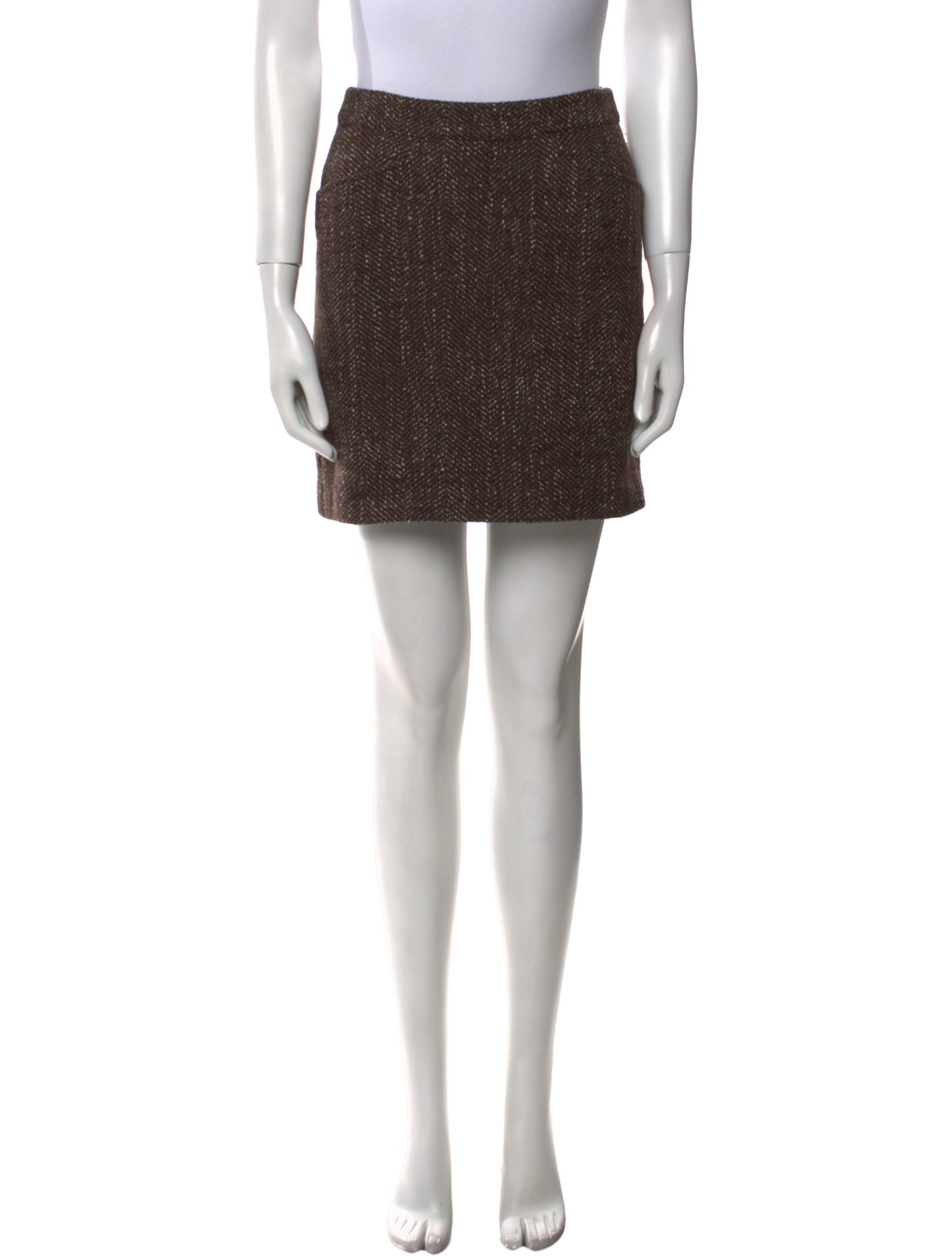Weekend Max Mara Whipstitch Trim Mini Skirt