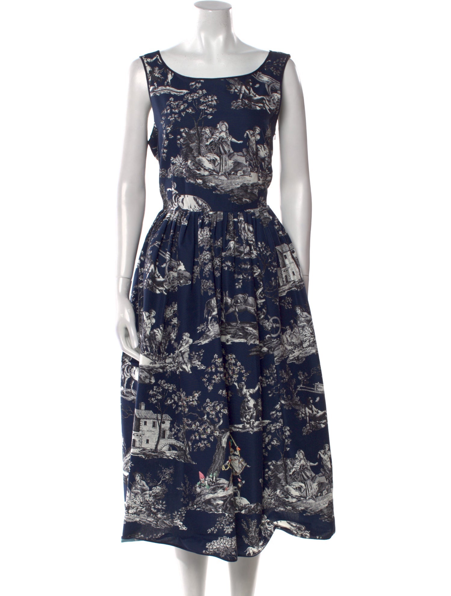 Weekend Max Mara Floral Print Midi Length Dress w/ Tags