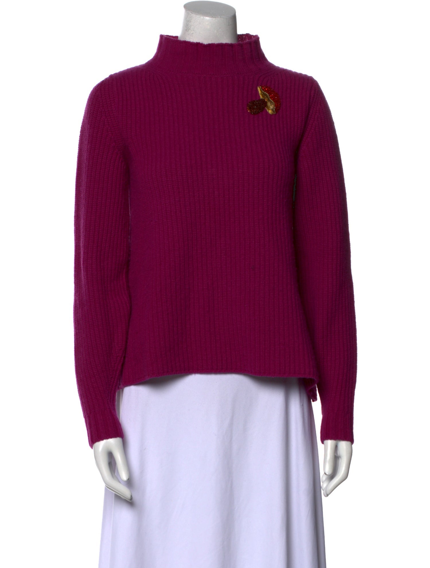Weekend Max Mara Virgin Wool Mock Neck Sweater