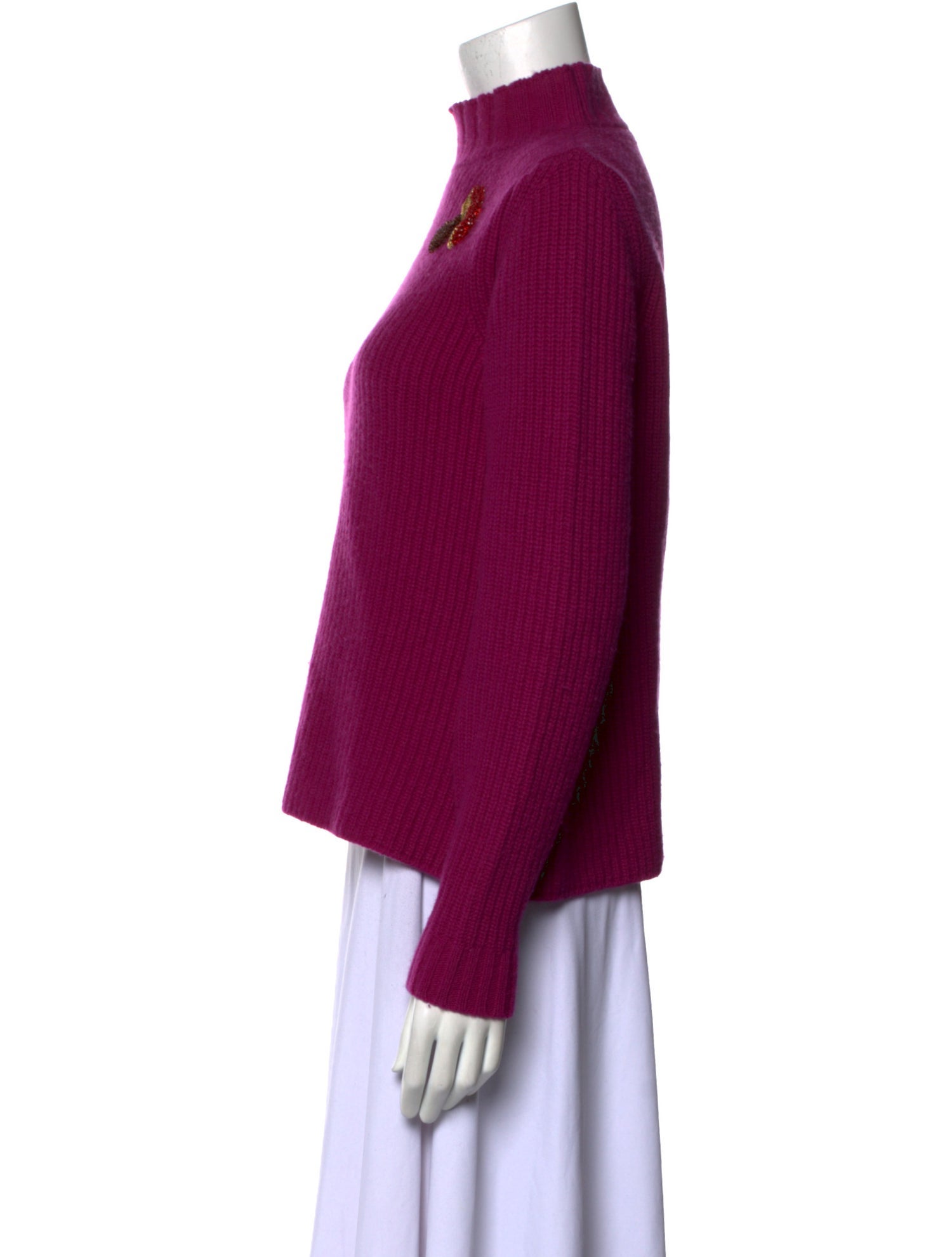 Weekend Max Mara Virgin Wool Mock Neck Sweater