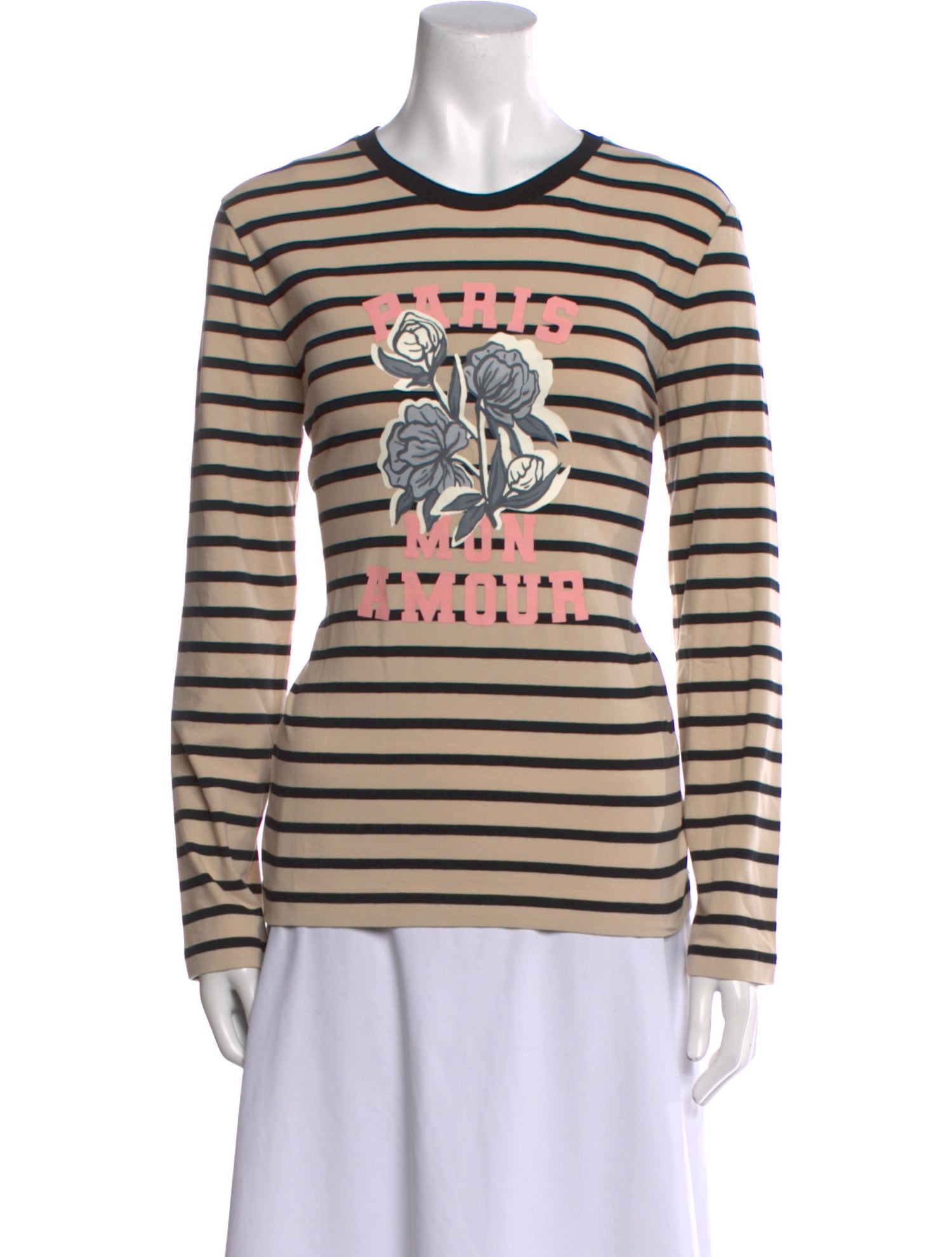 Weekend Max Mara Striped Crew Neck Sweatshirt w/ Tags