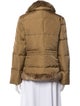 Weekend Max Mara Colorblock Pattern Faux Fur Jacket