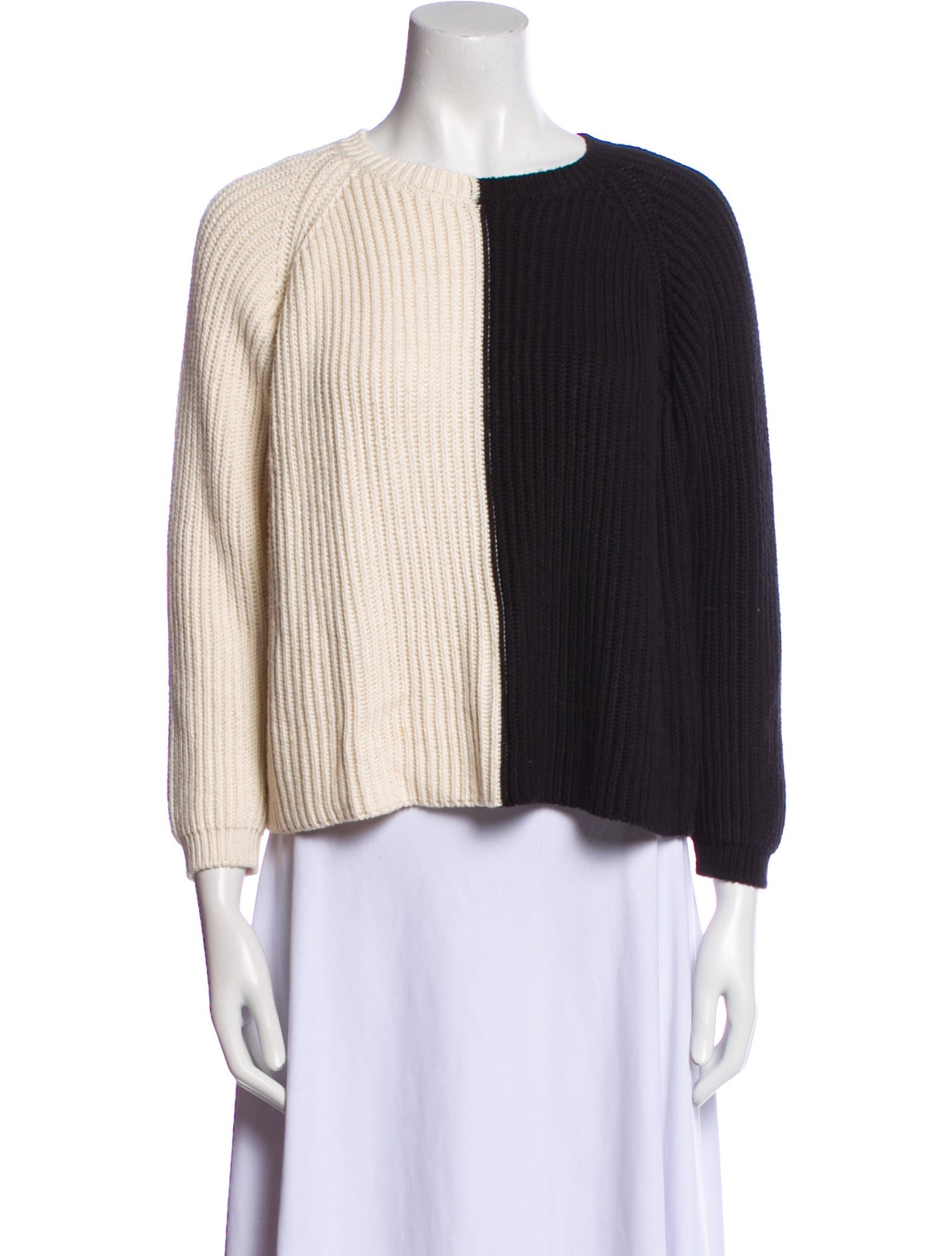 Weekend Max Mara Wool Colorblock Pattern Sweater