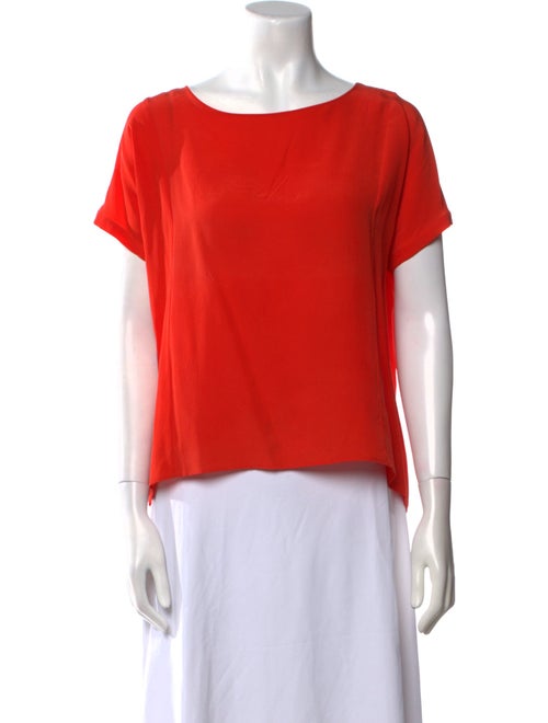 Weekend Max Mara Silk Scoop Neck T-Shirt