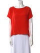 Weekend Max Mara Silk Scoop Neck T-Shirt