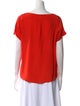 Weekend Max Mara Silk Scoop Neck T-Shirt