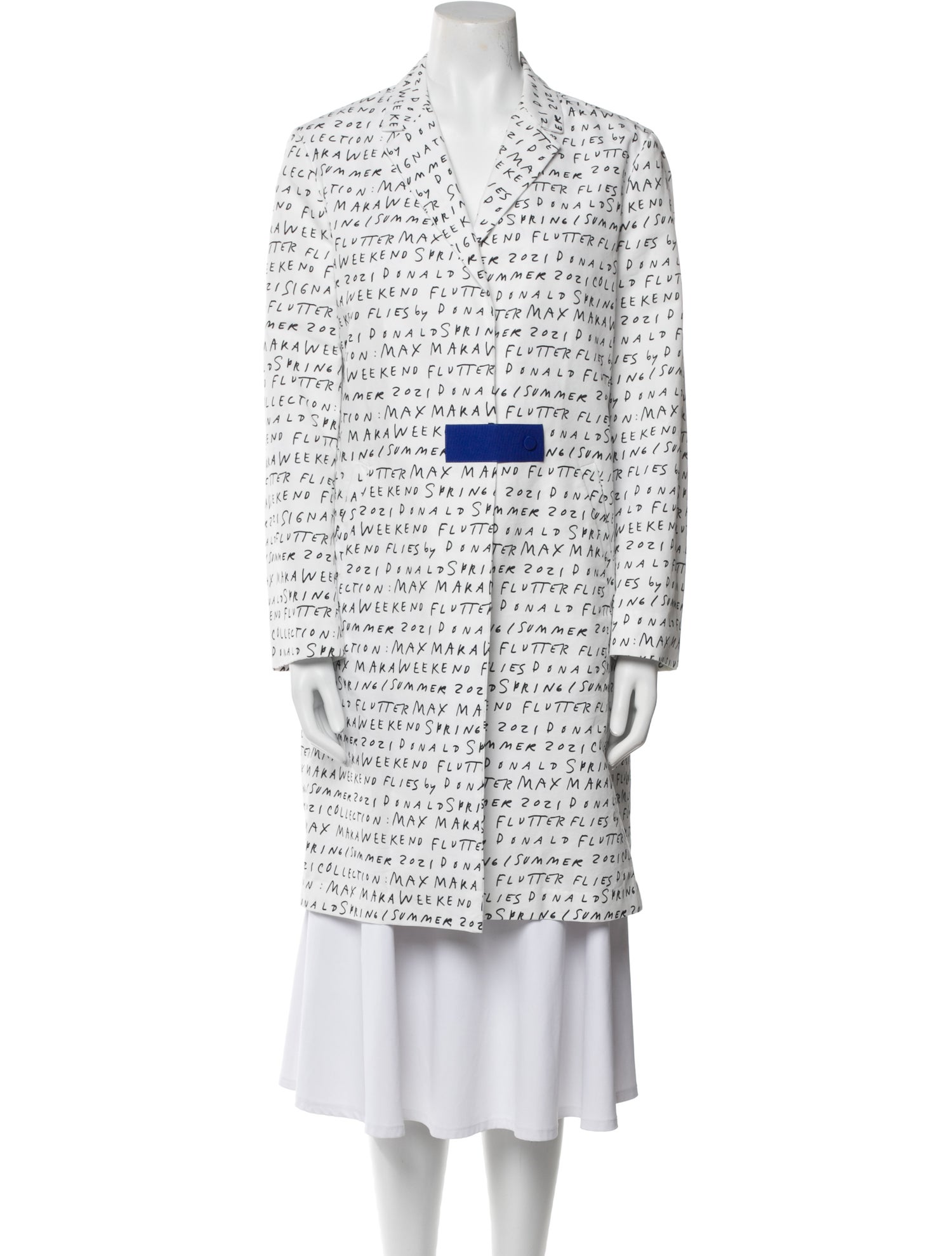 Weekend Max Mara Tweed Pattern Coat