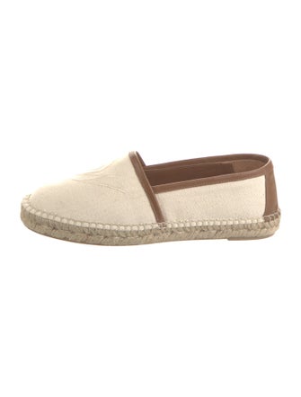 Weekend Max Mara Canvas Embroidered Accent Espadrilles
