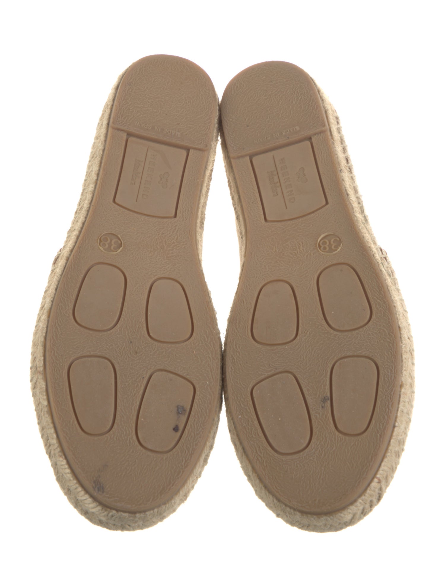 Weekend Max Mara Canvas Embroidered Accent Espadrilles