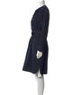 Weekend Max Mara Crew Neck Knee-Length Dress