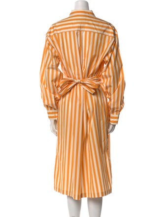 Weekend Max Mara Striped Midi Length Dress