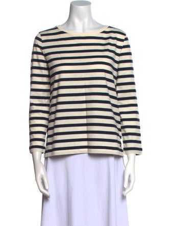 Weekend Max Mara Striped Scoop Neck Top