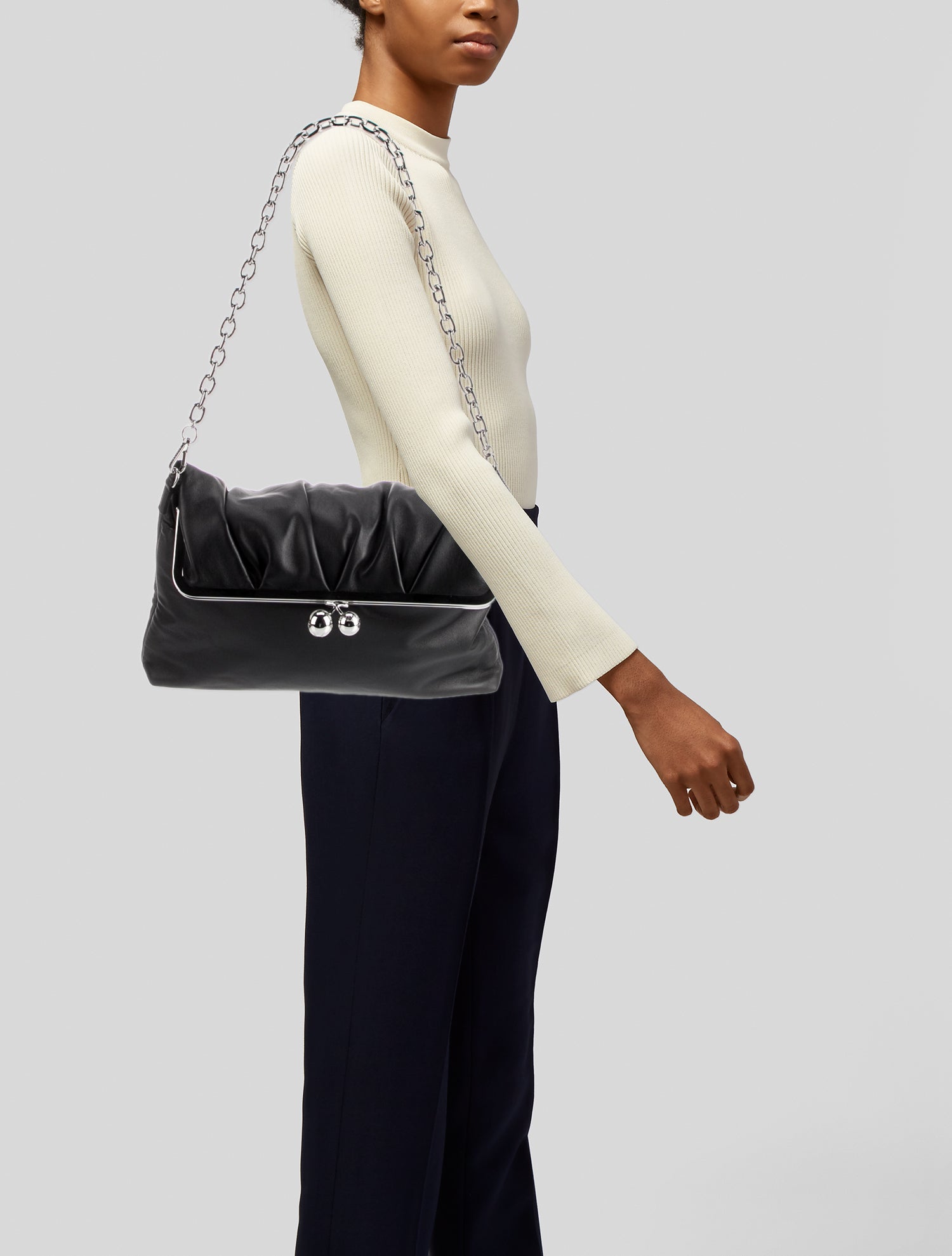 Weekend Max Mara Leather Shoulder Bag