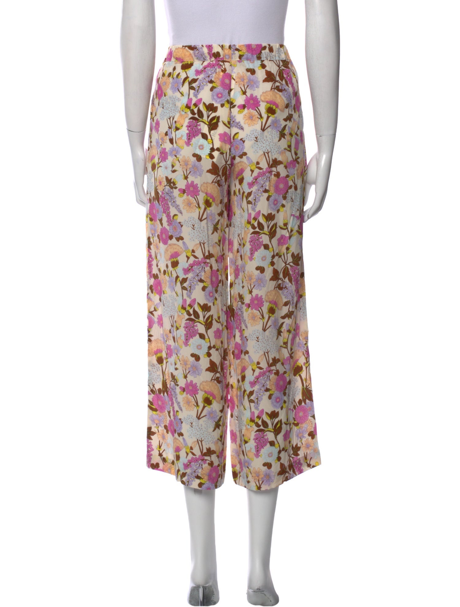 Weekend Max Mara Silk Wide Leg Pants