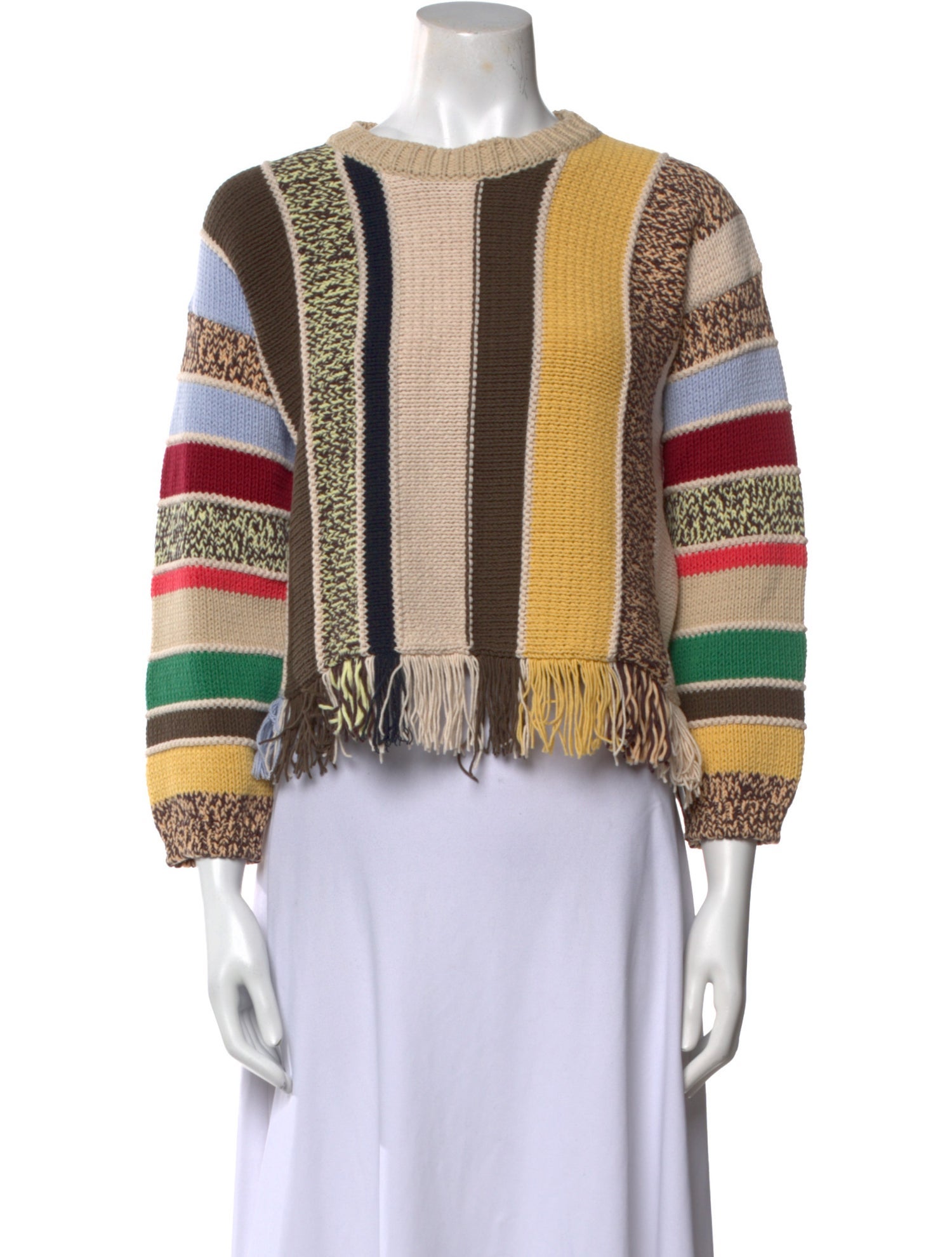 Weekend Max Mara Striped Crew Neck Sweater