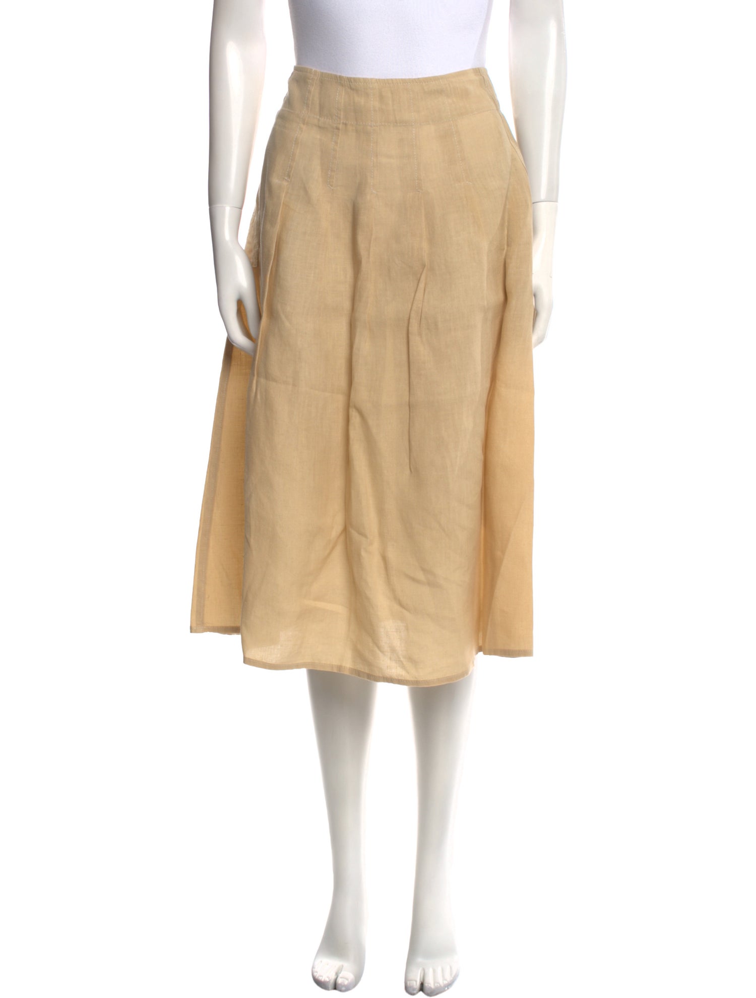 Weekend Max Mara Linen Knee-Length Skirt