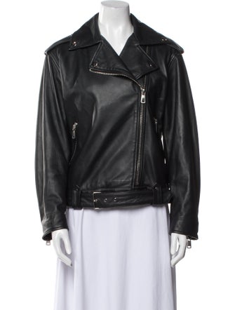 Weekend Max Mara Leather Biker Jacket