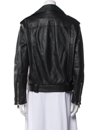 Weekend Max Mara Leather Biker Jacket