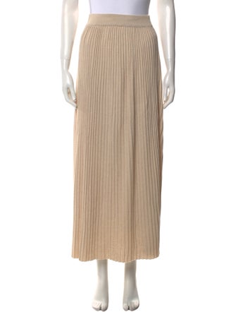 Weekend Max Mara Pleated Accents Midi Length Skirt