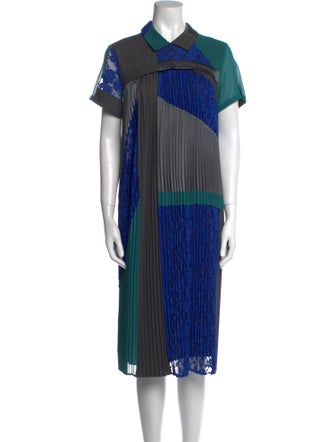 Weekend Max Mara Striped Midi Length Dress