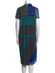 Weekend Max Mara Striped Midi Length Dress